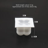 HULIANFU Mini Cactus Shape Candle Silicone Mold Handmade DIY Desktop Decoration Gypsum Epoxy Resin Aromatherapy Candle Silicone Mould