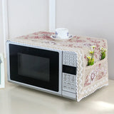 HULIANFU Microwave Oven Dust Cover Oil-proof Natural Material Breathable Protection With Storage Bag   Kitchen Supplies