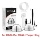 HULIANFU Wholesale Set Stainless Steel Reusable Capsule Compatible with Nespresso Vertuo Vertuoline Coffee Filter