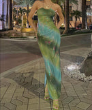 Hulianfu Women Party Club Birthday Evening Bodycon Beach Streetwear Long Dress Summer Clothes Wholesale Items For Business