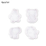 HULIANFU Jungle Safari Animal Silicone Cake Mould 3D Safari Animal Shape Fondant Cake Mousse Baking Mold for Birhtday Party Baby Shower