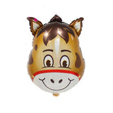 HULIANFU Jungle Cartoon Animal Balloon Rabbit Fox Penguin Hippo Tiger Crocodile Aluminum Foil Balloon Zoo Party Children  Toy