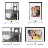 HULIANFU Metal Photo Pictures Frames Modern 30x40 cm A4 21x30 40x50 Gold Black White Mat Plexiglass  Poster Canvas Prints Wall Art Decor