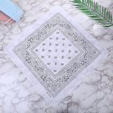 HULIANFU Tie Dye Bandana Cotton Paisley Bandanas Headbands Cowboy Handkerchiefs for Men and Women Colorful Hip-Hop Cycling Outdoor