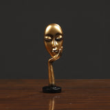 HULIANFU Thinker Statue Abstract Figure Sculpture Mini Character Statue Ornaments For Home Desktop Furnishings Home Decor Birthday Gift