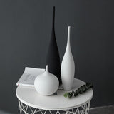 HULIANFU Jingdezhen Modern Minimalist Handmade Art Zen Vase Ceramic Ornaments Living Room Model Home Decoration