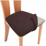 HULIANFU Removable Dining Chair Seat Cover Jacquard Dining Chair Covers Stretch Seat Cushion Slipcover for Dining Room Kitchen Chairs