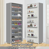 HULIANFU Shoe Rack Multi-layer Household Dust-proof Shoe Cabinet Assembly Economical Shoe Rack Dormitory Door Storage Cabinet