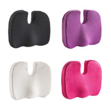 HULIANFU Travel Coccyx Seat Cushion Memory Foam U-Shaped Pillow For Chair Cushion Pad Car Office Hip Support Massage Orthopedic Pillow