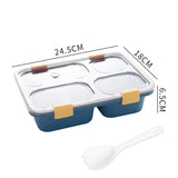 HULIANFU Kawaii Portable Lunch Box For Girls School Kids Plastic Picnic Bento Box Microwave Food Box With Compartments Storage Containers