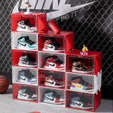 HULIANFU Transparent Anti-oxidation Shoe Box Aj Shoe Storage Box Household Drawer Type Dust-proof Plastic Shoe Display Stand