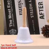 HULIANFU 2023 Christmas Hand Bell Bauble Jingle Bells Gold School Handbell Restaurant Supplies Xmas Noel New Year 2023 Adornos De Navidad