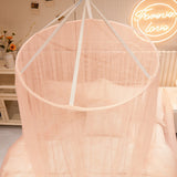 HULIANFU  YanYangTian  New Domed mosquito net pink girl Canopy over the bed foldable Mosquito net door baby crib anti-mosquito
