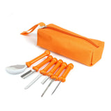 HULIANFU New 7 Piece Halloween Pumpkin Carving Tools Halloween Kids Pumpkin Carving Hand Tool Set Adults Professional Pumpkin Carving Kit