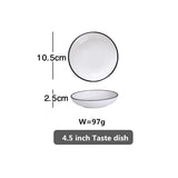 HULIANFU White Dinner Plate Set Ceramic Kitchen Plate Tableware Set Food Dishes Rice Salad Noodles Bowl Soup Kitchen Cook Tool 1pc
