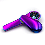 HULIANFU Spoon Smoking Pipe Portable Creative Herb Tobacco Cigarette Ignescent Metal Pipes For Smoking Gift Box