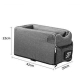 HULIANFU Portable Cat Dog Bed Travel Central Control Car Safety Pet Seat Transport Dog Carrier Protector For Small Dog Chihuahua Teddy