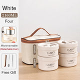 HULIANFU New Thermal Lunch Box Portable Japanese Style Bento Box Lunchbox Leakproof Food Container Microwave oven Dinnerware for Students