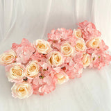 HULIANFU Luxury Wedding Road Cited Flowers Rose Peony Hydrangea Mix DIY Arched Door Flower Row Window T Station Wedding Decoration