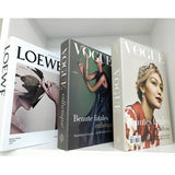 HULIANFU Ins Fashion Fake Books for Decoration Home Decor Coffee Table Book Simulation Prop Book Model Hotel Room Unopenable Box Book