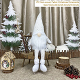 HULIANFU Santa Claus Christmas Doll Merry Christmas Decorations for Home Elk Christmas Ornaments Xmas Tree Decor  Navidad Natal Gifts