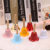 HULIANFU 2023 Christmas Hand Bell Bauble Jingle Bells Gold School Handbell Restaurant Supplies Xmas Noel New Year 2023 Adornos De Navidad
