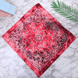 HULIANFU Tie Dye Bandana Cotton Paisley Bandanas Headbands Cowboy Handkerchiefs for Men and Women Colorful Hip-Hop Cycling Outdoor