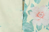 Hulianfu Women Summer Fashion Sweet Floral Print Mini Dress Vintage Square Collar Chic Wood Ear Princess Dresses