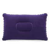 HULIANFU Ultralight Inflatable Air Pillow PVC Nylon Sleep Pillow Outdoor Camping Cushion Travel Car Backrest Airplane Head Rest Support