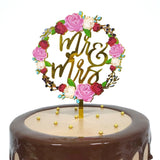 HULIANFU MR&amp;MRS Acrylic Wedding &amp; Engagement Cake Topper Lover Valentine  Day Baking Decoration You&amp;me Anniversary Cake Party Favors