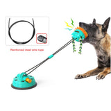HULIANFU Suction Cup Dog Toy Molar Interactive Dog Toy Dog Rope Toy For Aggressive Chewers Squeaking Sound Tug Of War Function Teeth