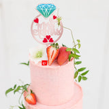 HULIANFU MR&amp;MRS Acrylic Wedding &amp; Engagement Cake Topper Lover Valentine  Day Baking Decoration You&amp;me Anniversary Cake Party Favors