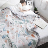 HULIANFU Svetanya Print Thin Quilt Soft Throws Blanket (no Pillowcase)