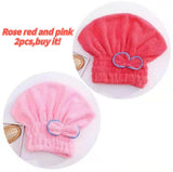 HULIANFU Shower Cap Microfibre Quick Hair Drying Bath Towel Spa Bowknot Wrap Towel Cap Bathroom Accessories Bonnets for Women Designer