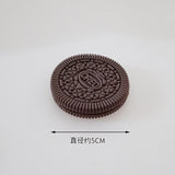 HULIANFU Simulation Oreo Cookies Fake Cake Artificial Food Model Children Photography Prop Bakery Decoration Wedding Party Home Decor