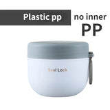 HULIANFU Mini Thermal Lunch Box Food Container with Spoon Stainless Steel Vaccum Cup Soup Cup Insulated Lunch Box taza desayuno portatil
