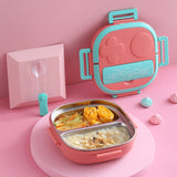 HULIANFU lunch box for kids 304 Portable Stainless Steel Lunch Box Baby Child Student Outdoor Camping Picnic Food Container Bento Box