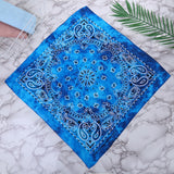 HULIANFU Tie Dye Bandana Cotton Paisley Bandanas Headbands Cowboy Handkerchiefs for Men and Women Colorful Hip-Hop Cycling Outdoor