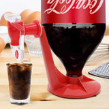 HULIANFU Novelty Saver Soda Beverage Dispenser Bottle Coke Upside Down Drinking Water Dispense Machine Switch for Gadget Party Home Bar