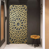 HULIANFU 2023 Simulation Of Gilt Leaves DIY Door Stickers Home Decoration Wall Sticker Kitchen Art Mural Peel &amp; Stick Waterpoof PVC Wallpaper