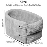 HULIANFU Portable Pet Dog Car Seat Central Control Nonslip Dog Carriers Safe Car Armrest Box Booster Kennel Bed For Small Cat Dog Travel