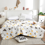 HULIANFU PEIDUO Anti-Mite Summer Cool Quilt Cartoon Thin Quilt Washable Lightweight Duvet Insert 100% Goose Down Filling Double Student