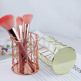 HULIANFU Pearl Cosmetic Brush Holder Transparent Acrylic Cosmetic Brush Container Dustproof Beauty Makeup Tools Organizer Pen Storage Box