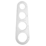 HULIANFU Stainless Steel Spaghetti Ruler Pasta Measuring Device Spaghetti Kitchen Gadget 4-hole Rice Noodle Measuring Device Pasta Cutter