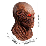 HULIANFU Steam Skull Halloween Mask Realistic Latex Full Face Creepy Skull Head Headgear Horror Mask Party Halloween Decoration