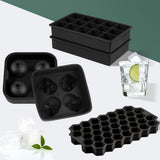 HULIANFU SILIKOLOVE Square Skull Ice Cube Maker Ice Ball Mold Silicone Ice Cube Trays for For Party Bar Summer Whisky Drinks