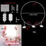 HULIANFU Ring Balloon Arch Stand DIY Background Balloon Holder Circle Ballon Column Base Baby Shower Birthday Wedding Party Decor