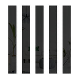 HULIANFU Self-adhesive 10pcs Mirror Surface 3D Acrylic Strip Wall Sticker Living Room TV Back Drop DIY Art Wall Ceiling Edging Edge Decor
