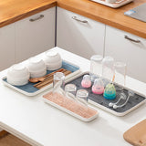 HULIANFU Sink Soap Organzier Rack Plastic Bathroom Storage Trays Sponge Holder Tableware Drain Storage Dish Kitchen Storage Accessories