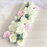 HULIANFU Luxury Wedding Road Cited Flowers Rose Peony Hydrangea Mix DIY Arched Door Flower Row Window T Station Wedding Decoration